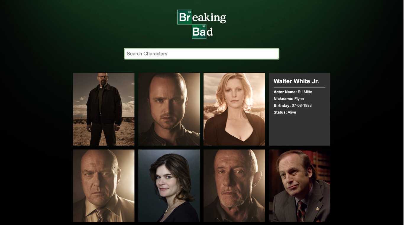 Breaking Bad Rest API